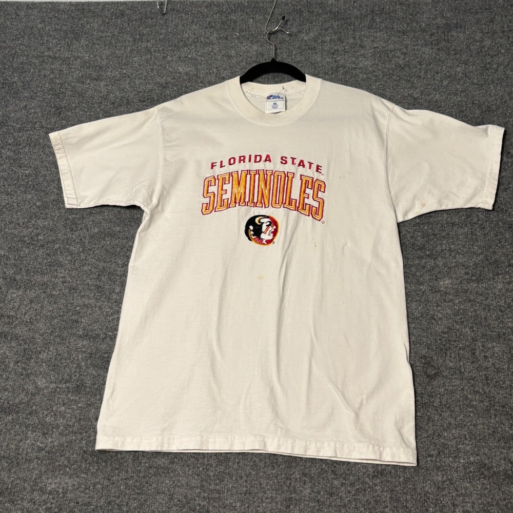Vintage Pro Player Florida State Seminoles T Shirt Mens Medium White USA